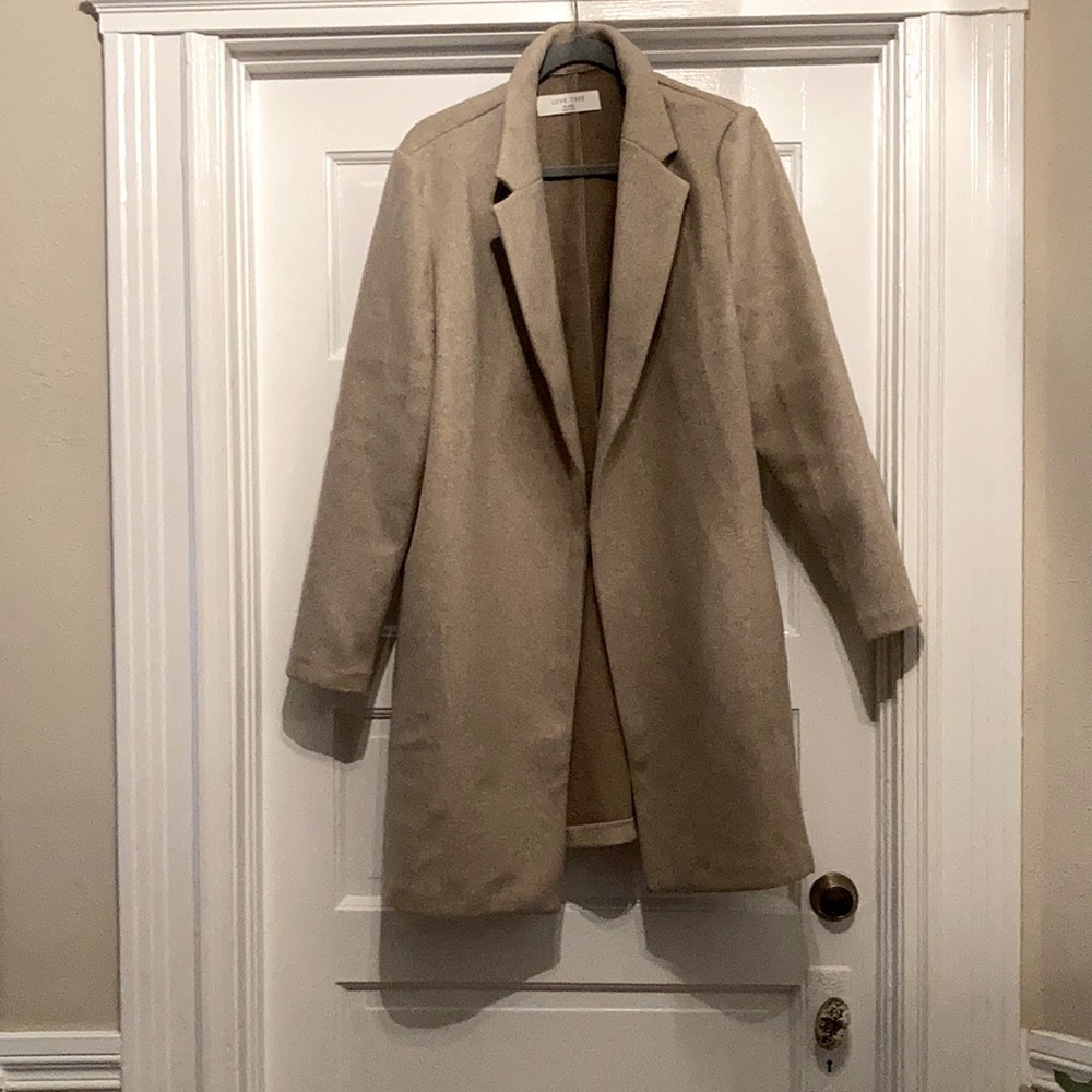 Long beige coat